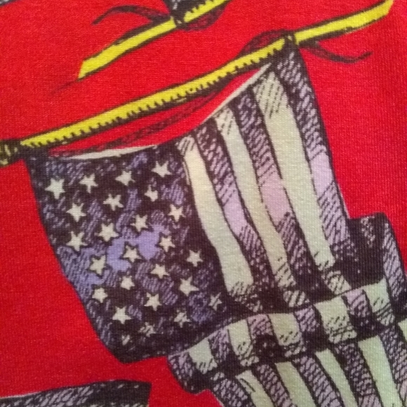 NWT LuLaRoe Randy baseball T, XXS, American flag body - Picture 4 of 4